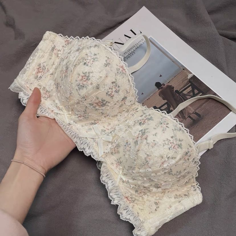 Sweet French Floral Lingerie For Japanese Women