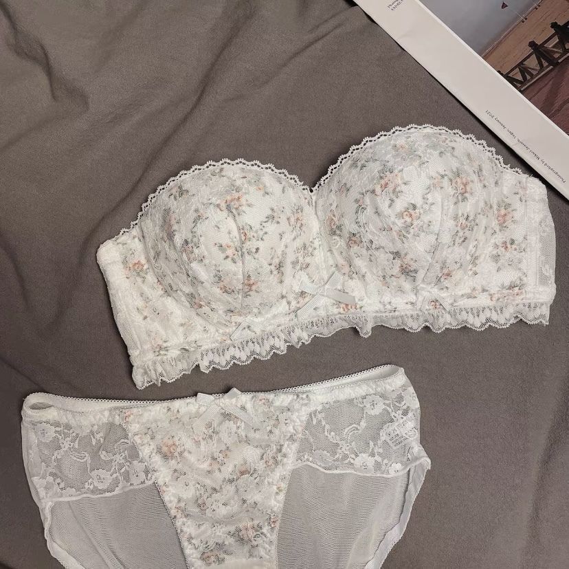 Sweet French Floral Lingerie For Japanese Women